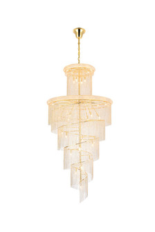 Spiral 41 Light Chandelier in Gold (173|V1800SR48GRC)