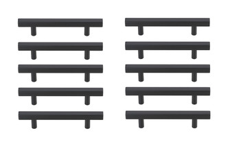 Dior Bar Pull Multipack (set of 10) in Matte Black (173|PL4024MB10PK)