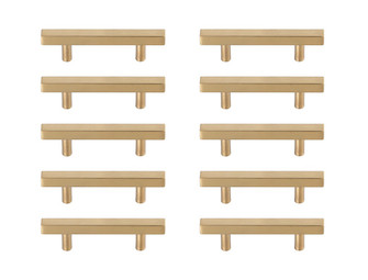 Dior Bar Pull Multipack (set of 10) in Brass (173|PL4023BR10PK)