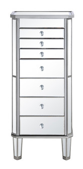 Contempo Jewelry Armoire in Hand rubbed Antique Silver (173|MF61003SC)