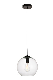 Placido One Light Pendant in Black and Clear (173|LDPD2113)
