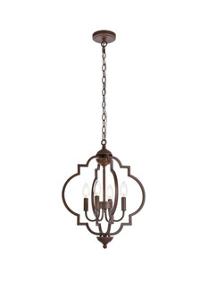 Sandara Four Light Pendant in Weathered Oak (173|LD7064D16WOK)