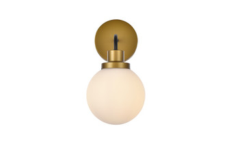 Hanson One Light Bath in Black and Brass (173|LD7030W8BRB)