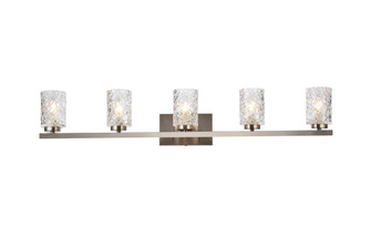Cassie Five Light Bath in satin nickel and Clear Shade (173|LD7029W41SN)