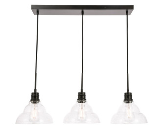 Clive Three Light Pendant in Black (173|LD6222BK)