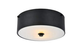 Hazen Two light Flush Mount in flat black (173|LD6024)