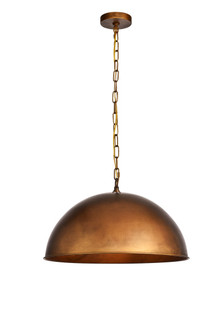 Merce One Light Pendant in Manual Brass (173|LD6013D20BR) Merce One Light Pendant in Manual Brass (173|LD6013D20BR)