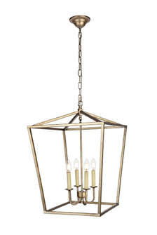 Maddox Four Light Pendant in Vintage Silver (173|LD6008D17S)