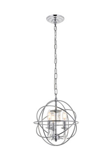 Wallace Three Light Pendant in Chrome and Clear (173|LD5055D12C)