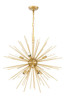 Timber Eight Light Pendant in Brass (173|LD5039D30BR)