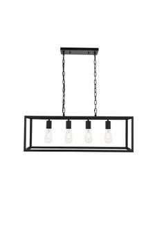 Resolute Four Light Pendant in black (173|LD4063D32BK)