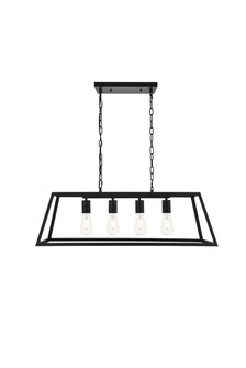 Resolute Four Light Pendant in black (173|LD4061D32BK)