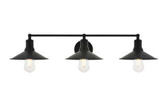 Etude Three Light Wall Sconce in black (173|LD4033W33BK)