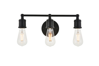 Serif Three Light Wall Sconce in black (173|LD4028W16BK)