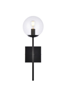 Neri One Light Wall Sconce in Black and Clear (173|LD2359BK)
