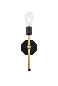 Keely One Light Wall Sconce in Black (173|LD2356BKR)