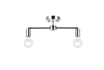 Zane Two Light Flush Mount in Chrome (173|LD2348C)