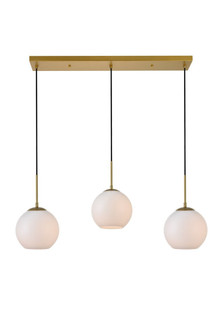 BAXTER Three Light Pendant in Brass (173|LD2237BR)