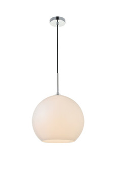 BAXTER One Light Pendant in Chrome and frosted white (173|LD2225C)