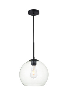 BAXTER One Light Pendant in Black and Clear (173|LD2212BK)