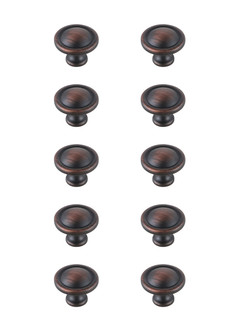 Garlande Knob Multipack (Set of 10) in Oil-rubbed Bronze (173|KB2007ORB10PK)