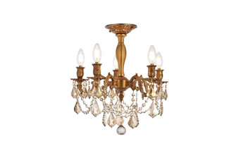 Rosalia Five Light Flush Mount in French Gold (173|9205F18FGGTRC)