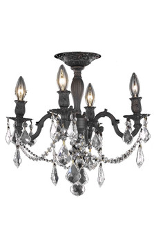 Rosalia Four Light Flush Mount in Dark Bronze (173|9204F17DBRC)