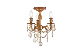 Rosalia Three Light Flush Mount in French Gold (173|9203F13FGGTRC)
