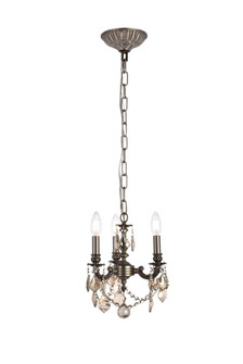 Lillie Three Light Pendant in Pewter (173|9103D10PWGTRC)