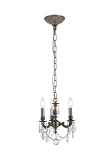 Lillie Three Light Pendant in Pewter (173|9103D10PWRC)
