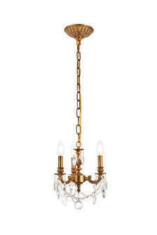 Lillie Three Light Pendant in French Gold (173|9103D10FGRC)