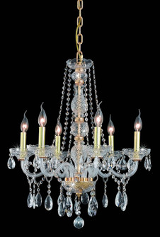 Verona Six Light Chandelier in Gold (173|7956D24GRC)
