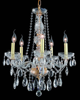 Verona Five Light Chandelier in Gold (173|7955D21GRC)