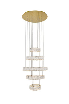 Monroe LED Pendant in Gold (173|3503G5LG)