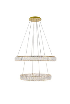 Monroe LED Pendant in Gold (173|3503G32G)