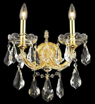 Maria Theresa Two Light Wall Sconce in Gold (173|2801W2GRC)