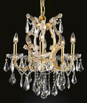Maria Theresa Six Light Chandelier in Gold (173|2801D20GRC)