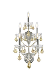 Maria Theresa Five Light Wall Sconce in Chrome (173|2800W5CGTRC) Maria Theresa Five Light Wall Sconce in Chrome (173|2800W5CGTRC)