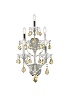Maria Theresa Five Light Wall Sconce in Chrome (173|2800W5CGTRC)