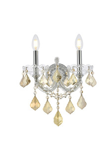 Maria Theresa Two Light Wall Sconce in Chrome (173|2800W2CGTRC)