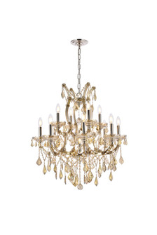 Maria Theresa 13 Light Chandelier in Golden Teak (173|2800D27GTGTRC)