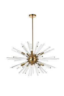Sienna Ten Light Pendant in gold (173|2502D32SG)