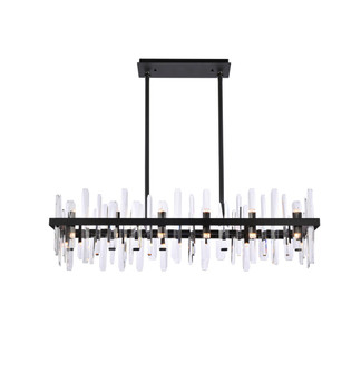 Serena 24 Light Chandelier in black (173|2200G42BK)