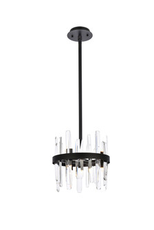 Serena Six Light Pendant in black (173|2200D12BK)