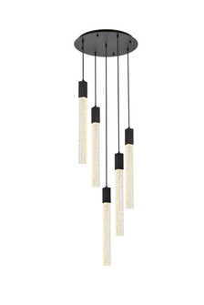 Weston Five Light Pendant in Black (173|2067D20BK)