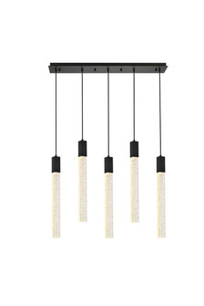 Weston Five Light Pendant in black (173|2066S36BK)