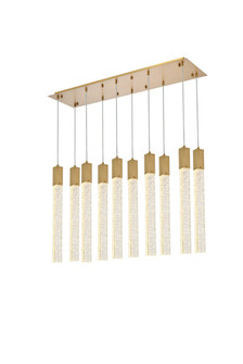 Weston Ten Light Pendant in satin gold (173|2066D42SG)