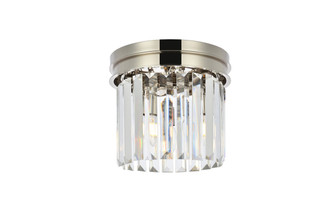 Sydney Three Light Flush Mount in Polished nickel (173|1238F12PNRC)