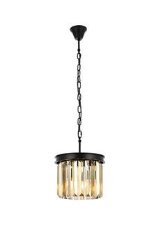 Sydney Three Light Pendant in Matte Black (173|1238D12MBGTRC)