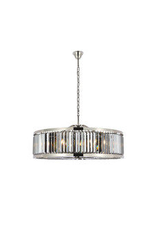 Chelsea Ten Light Chandelier in Polished Nickel (173|1233G43PNSSRC)